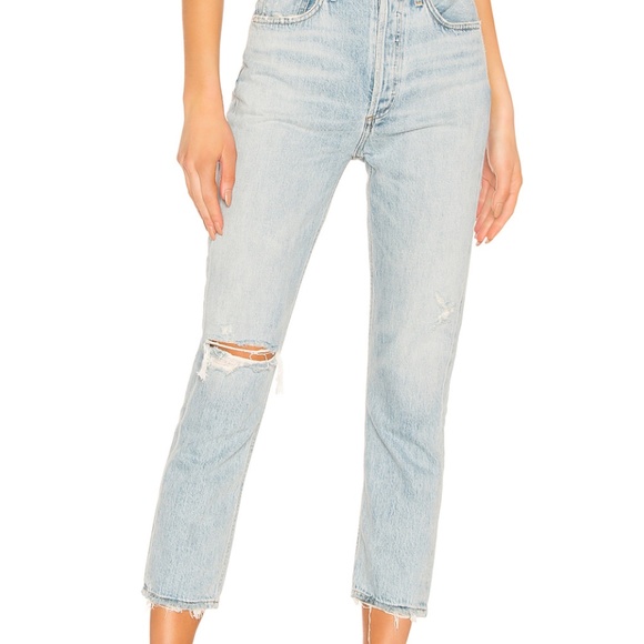 Agolde Denim - AGOLDE Riley High Rise Crop | Shatter 25